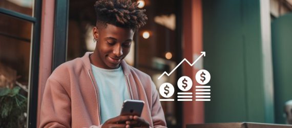 man using one of the best micro investing apps